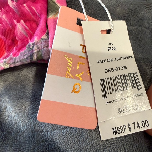 PQ Swim Little Girls Flutter Bikini Set SZ
12 NWT Desert Rose Top Only - Picture 3 of 9